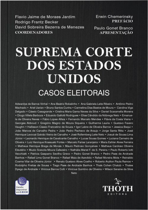 Capa do livro Suprema Corte dos Estados Unidos: Casos Eleitorais, da Editora Thoth